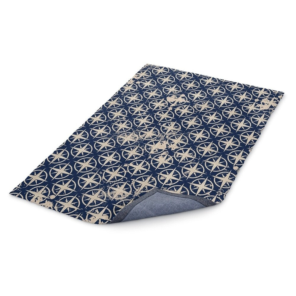 Kavka Designs Toba Blue/ Ivory Accent Rug (2' X 3') - 2' x 3'