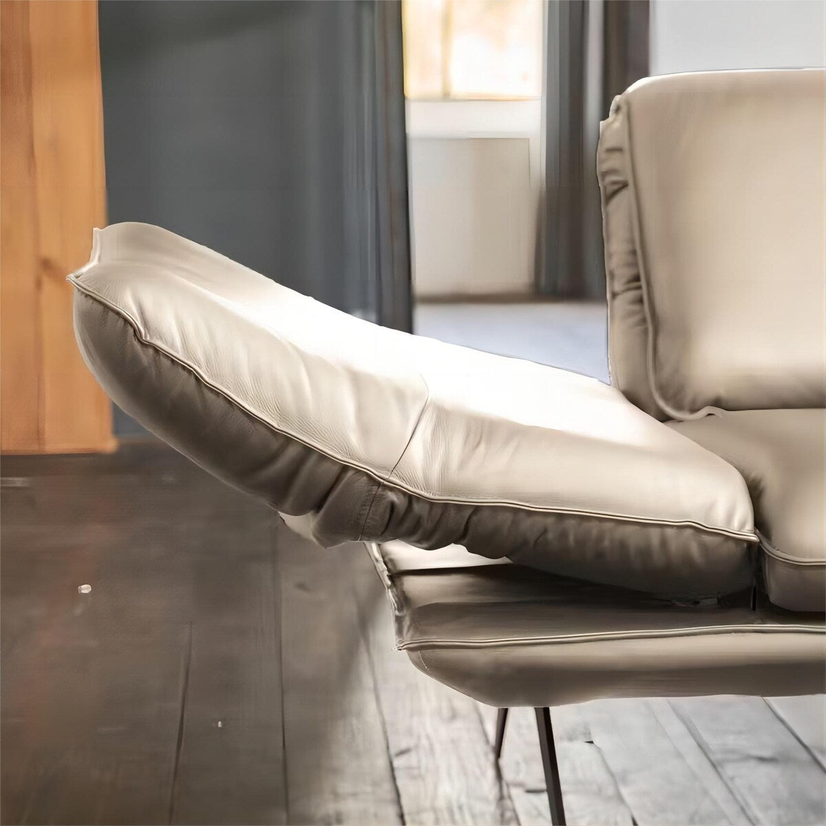 Kawola Corner Sofa Leather Beige