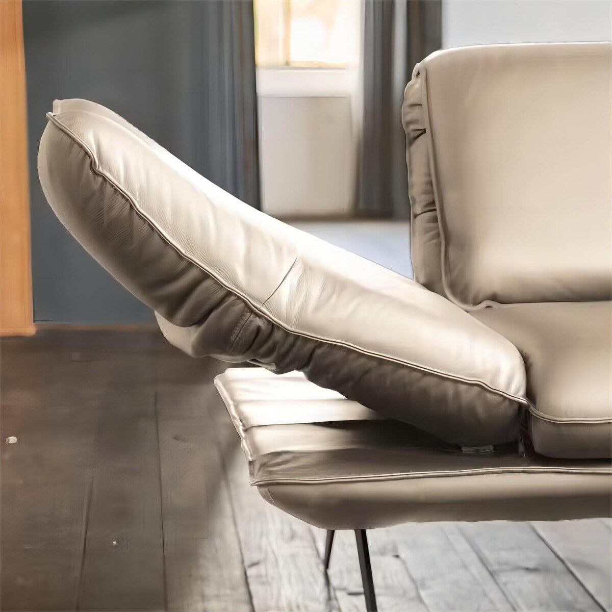 Kawola Corner Sofa Leather Beige