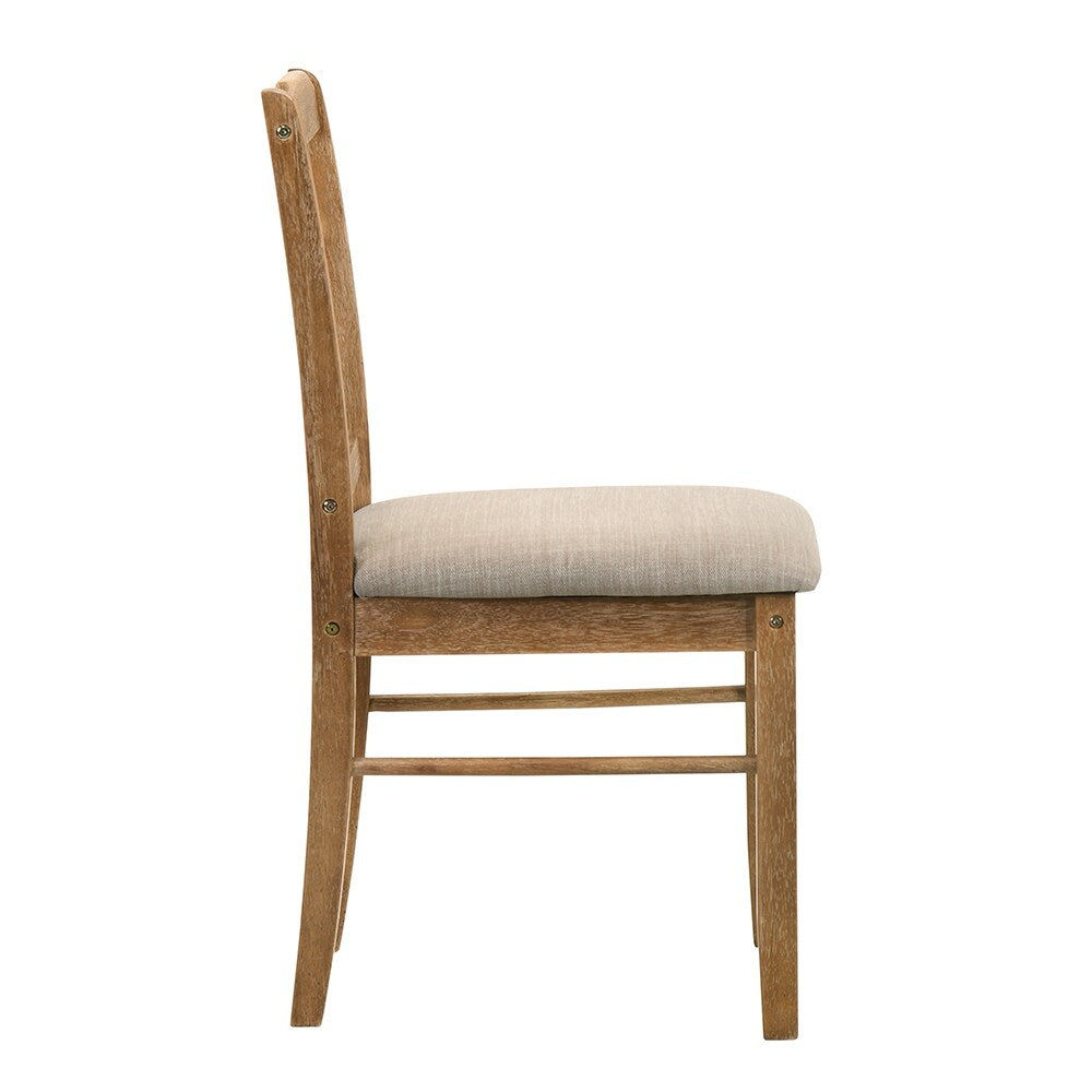 Kayee 5pc Pack Dining Set in Weathered Oak Finish