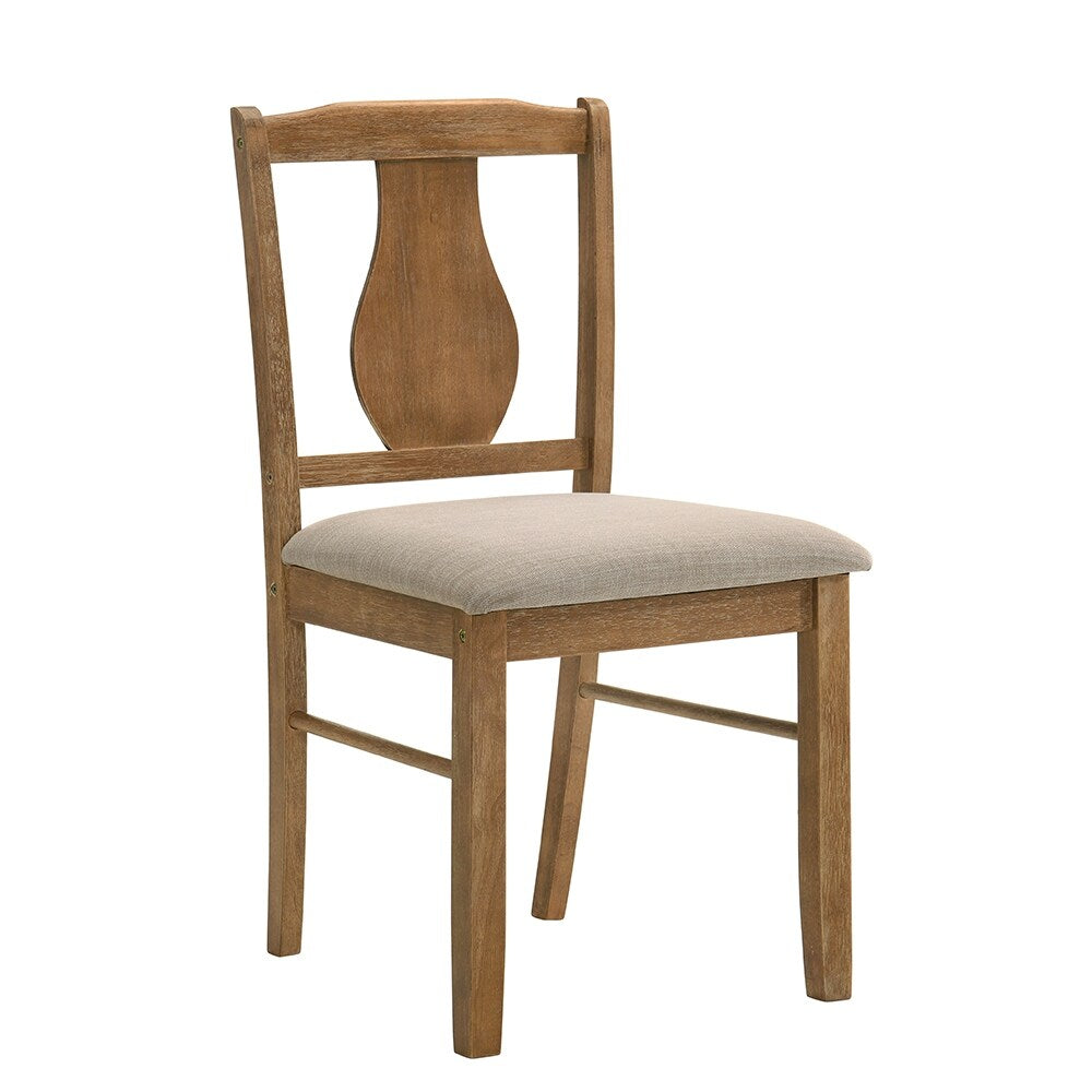 Kayee 5pc Pack Dining Set in Weathered Oak Finish