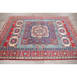 Kazak Oriental Hand Knotted Traditional Wool Pakistani Area Rug - 7'1" x 5'0"