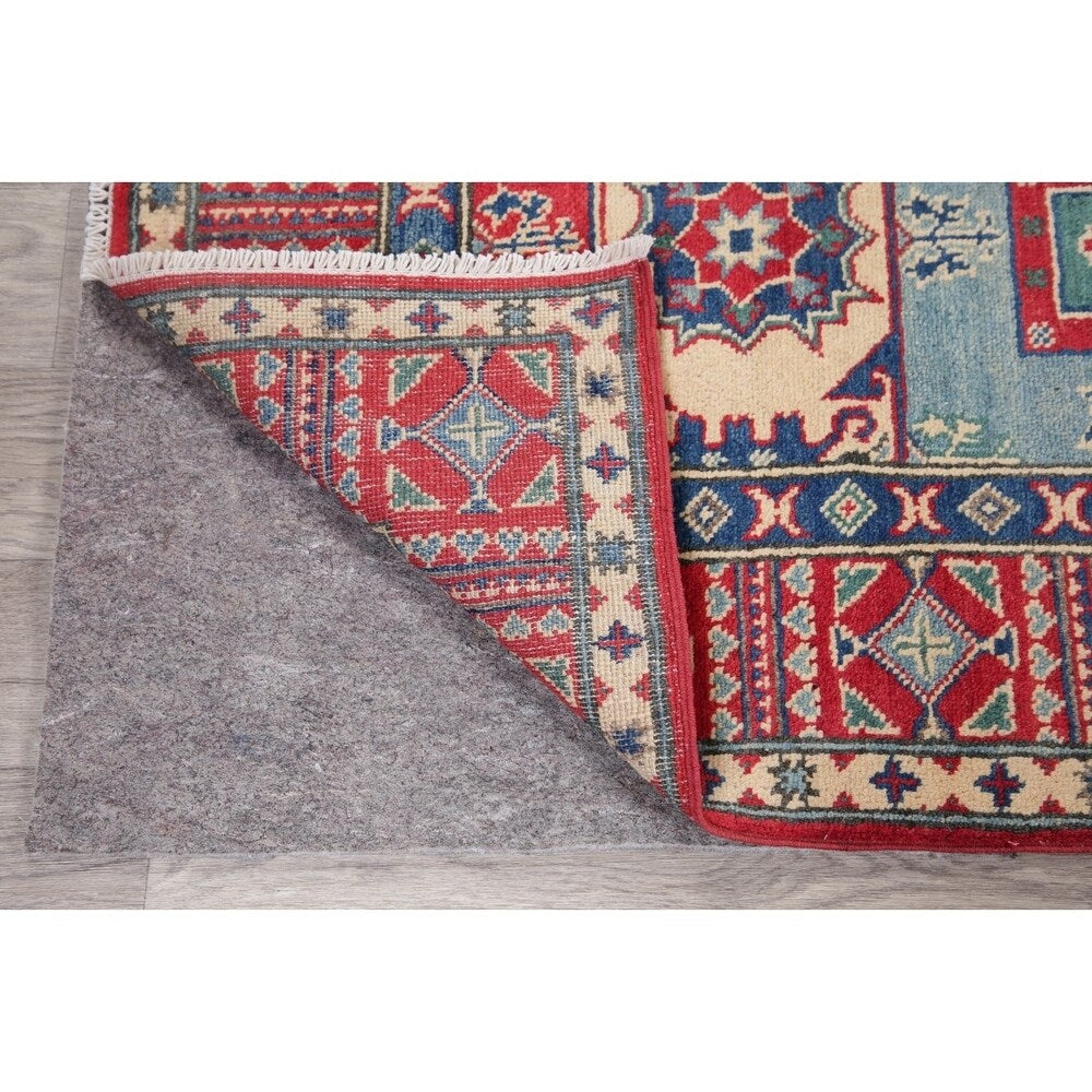 Kazak Oriental Hand Knotted Traditional Wool Pakistani Area Rug - 7'1" x 5'0"