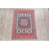 Kazak Oriental Hand Knotted Traditional Wool Pakistani Area Rug - 7'1" x 5'0"