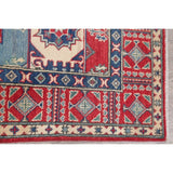Kazak Oriental Hand Knotted Traditional Wool Pakistani Area Rug - 7'1" x 5'0"