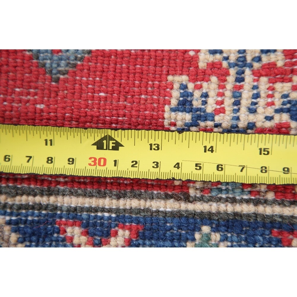 Kazak Oriental Hand Knotted Traditional Wool Pakistani Area Rug - 7'1" x 5'0"