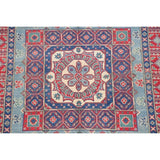 Kazak Oriental Hand Knotted Traditional Wool Pakistani Area Rug - 7'1" x 5'0"