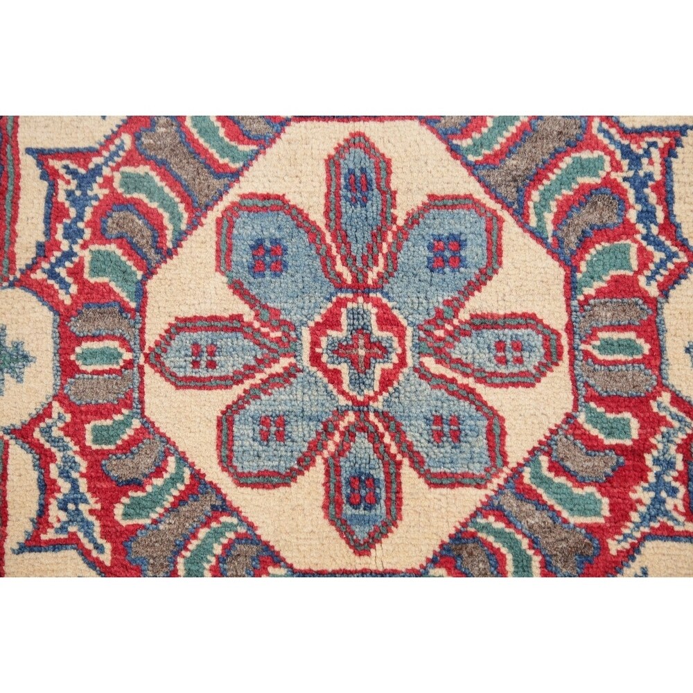 Kazak Oriental Hand Knotted Traditional Wool Pakistani Area Rug - 7'1" x 5'0"