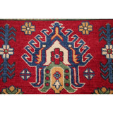 Kazak Oriental Hand Knotted Wool Pakistani Area Rug - 4'0" x 2'9"