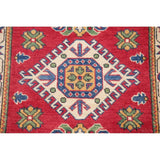 Kazak Oriental Hand Knotted Wool Pakistani Area Rug - 4'0" x 2'9"