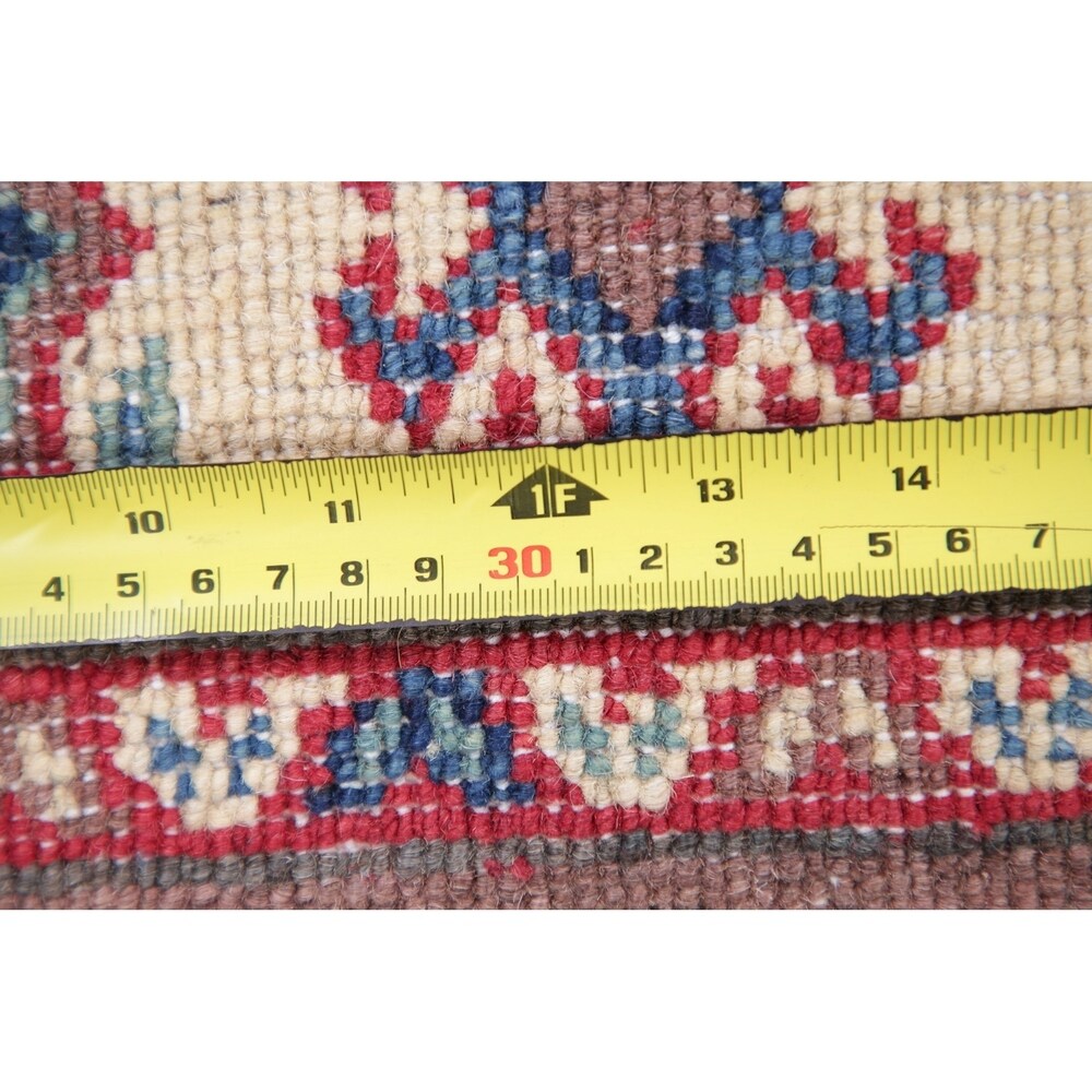 Kazak Oriental Hand Knotted Wool Pakistani Area Rug - 4'4" x 2'8"