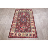 Kazak Oriental Hand Knotted Wool Pakistani Area Rug - 4'4" x 2'8"