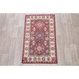 Kazak Oriental Hand Knotted Wool Pakistani Area Rug - 4'4" x 2'8"