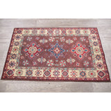 Kazak Oriental Hand Knotted Wool Pakistani Area Rug - 4'4" x 2'8"