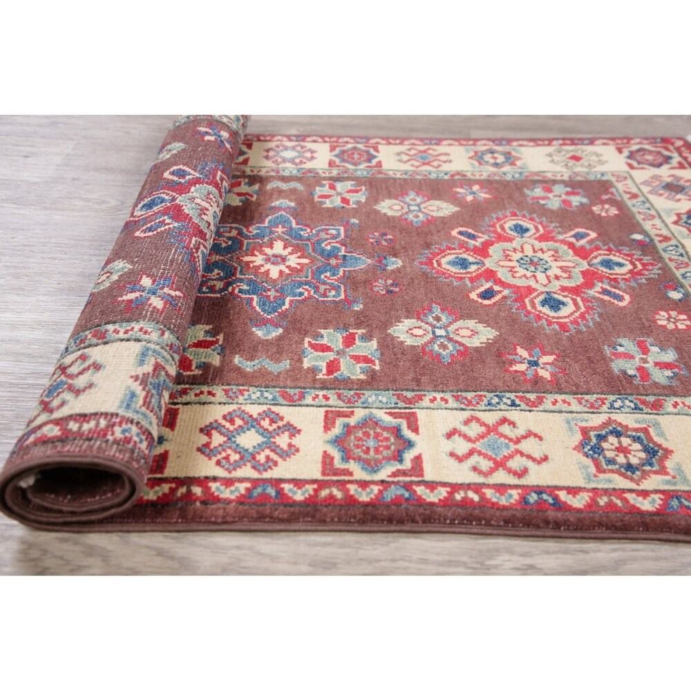 Kazak Oriental Hand Knotted Wool Pakistani Area Rug - 4'4" x 2'8"