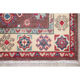 Kazak Oriental Hand Knotted Wool Pakistani Area Rug - 4'4" x 2'8"
