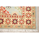 Kazak Oriental Hand Knotted Wool Pakistani Traditional Area Rug - 4'1" x 2'7"