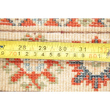Kazak Oriental Hand Knotted Wool Pakistani Traditional Area Rug - 4'1" x 2'7"