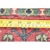 Kazak Oriental Hand Knotted Wool Pakistani Traditional Area Rug - 4'1" x 2'8"