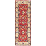 Kazak Oriental Hand Knotted Wool Pakistani Traditional Rug - 5'7" x 1'11" Runner