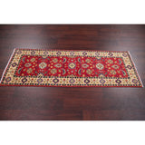 Kazak Oriental Hand Knotted Wool Pakistani Traditional Rug - 5'7" x 1'11" Runner