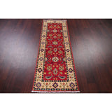 Kazak Oriental Hand Knotted Wool Pakistani Traditional Rug - 5'7" x 1'11" Runner