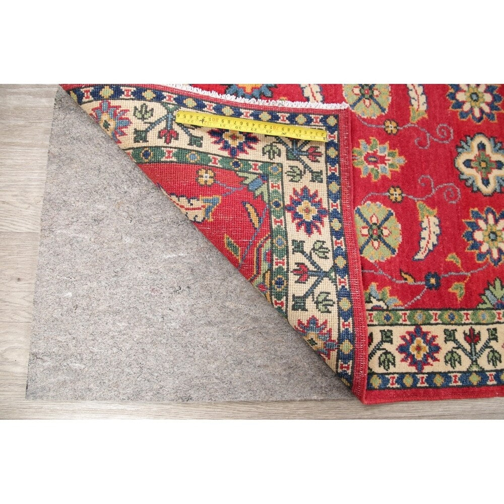 Kazak Oriental Hand Knotted Wool Pakistani Traditional Rug - 7'8" x 2'9" Runner