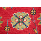 Kazak Oriental Hand Knotted Wool Pakistani Traditional Rug - 7'8" x 2'9" Runner