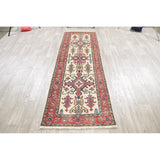 Kazak Oriental Hand Knotted Wool Pakistani Traditional Rug - 8'5" x 2'9" Runner