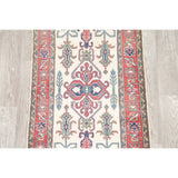 Kazak Oriental Hand Knotted Wool Pakistani Traditional Rug - 8'5" x 2'9" Runner