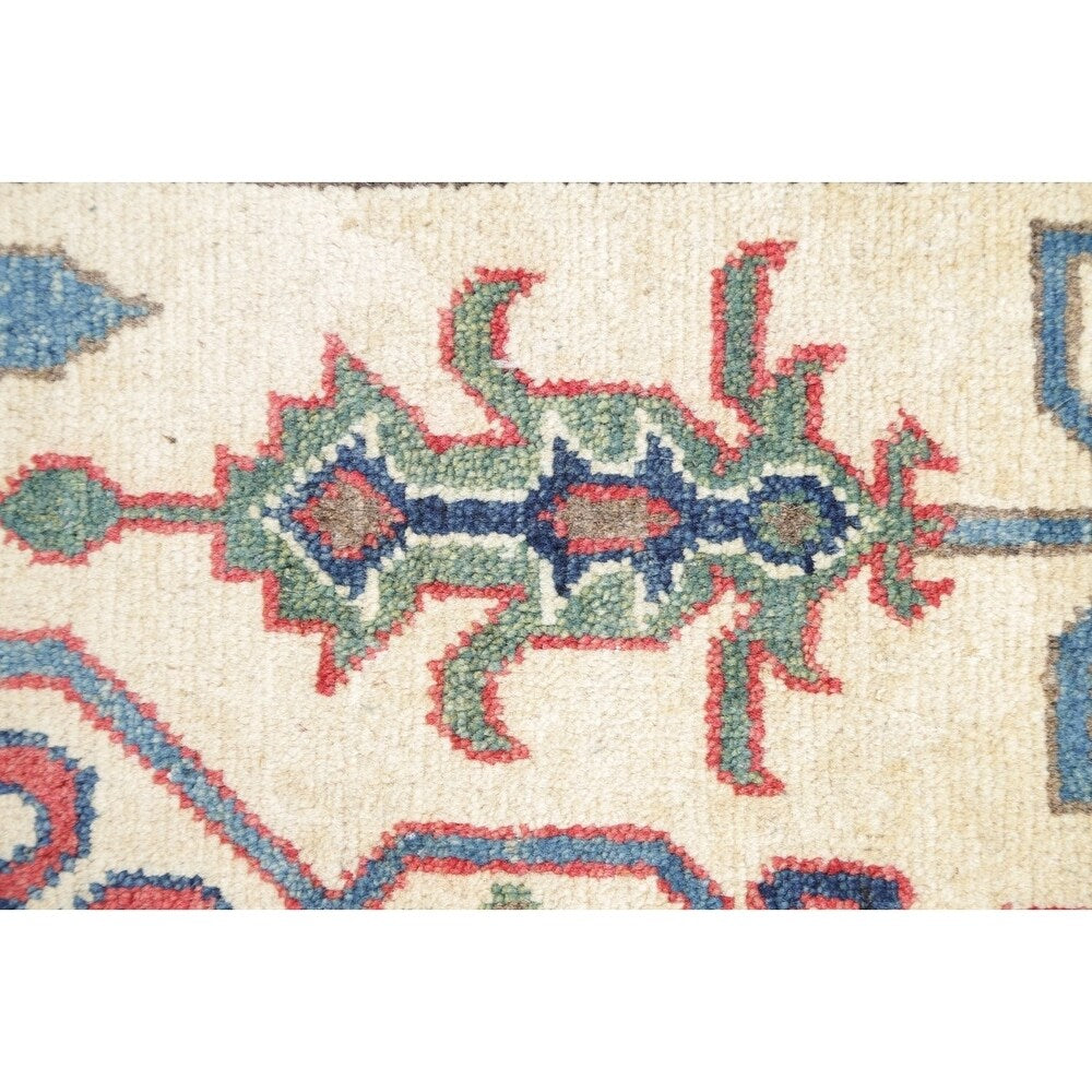 Kazak Oriental Hand Knotted Wool Pakistani Traditional Rug - 8'5" x 2'9" Runner