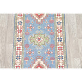 Kazak Oriental Hand Knotted Wool Pakistani Traditional Rug - 9'9" x 2'9" Runner