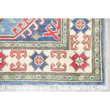 Kazak Oriental Hand Knotted Wool Pakistani Traditional Rug - 9'9" x 2'9" Runner