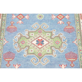 Kazak Oriental Hand Knotted Wool Pakistani Traditional Rug - 9'9" x 2'9" Runner