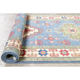 Kazak Oriental Hand Knotted Wool Pakistani Traditional Rug - 9'9" x 2'9" Runner