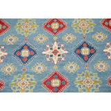 Kazak Oriental Hand-Knotted Wool Traditional Pakistani Area Rug - 9'9" x 8'3"