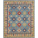 Kazak Oriental Hand-Knotted Wool Traditional Pakistani Area Rug - 9'9" x 8'3"