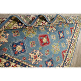 Kazak Oriental Hand-Knotted Wool Traditional Pakistani Area Rug - 9'9" x 8'3"