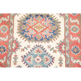 Kazak Oriental Hand Knotted Wool Traditional Pakistani Casual Area Rug - 4'1" x 2'8"