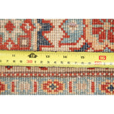 Kazak Oriental Pakistani Hand-Knotted Wool Traditional Area Rug - 6'8" x 5'0"