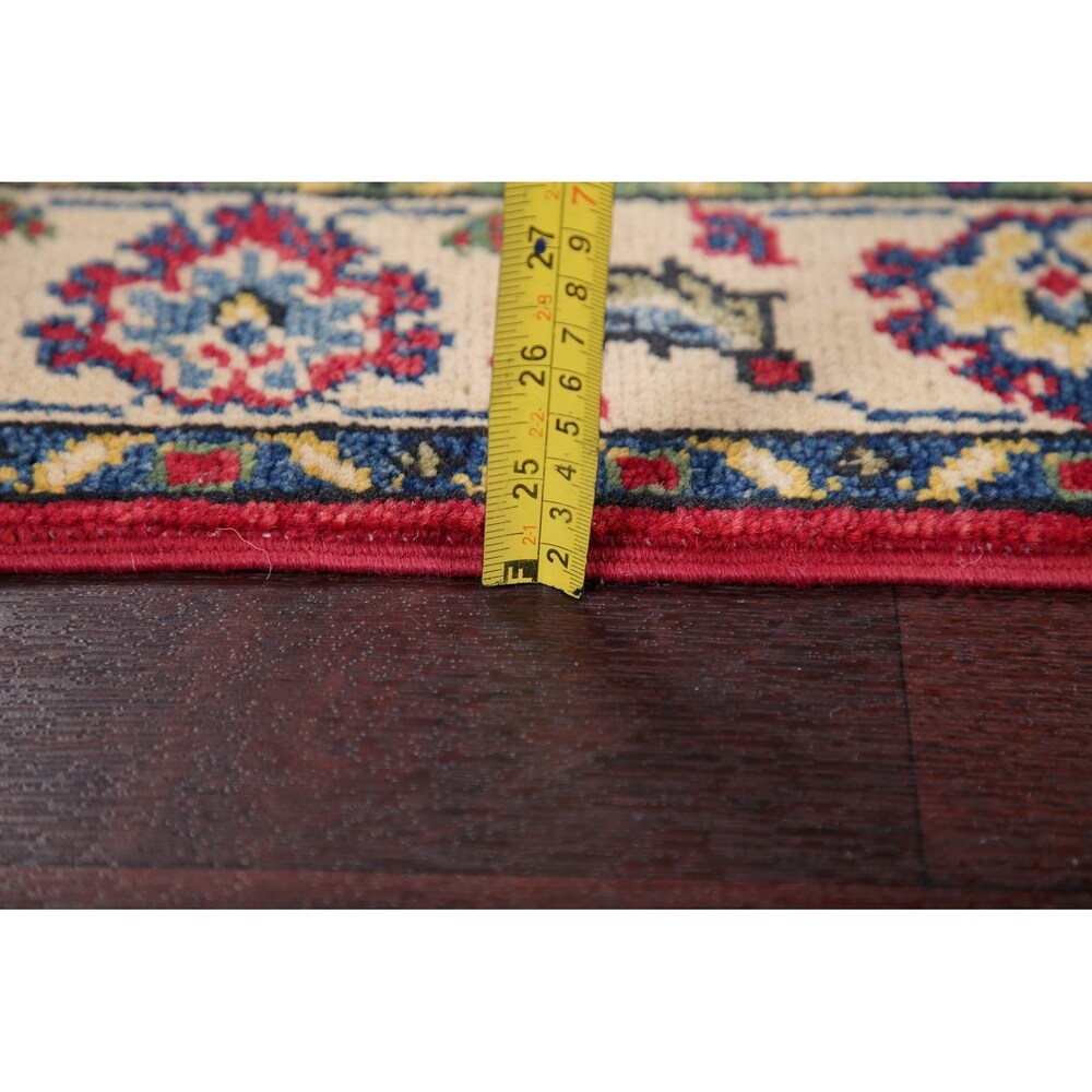 Kazak Oriental Traditional Hand Knotted Wool Pakistani Rug - 9'0" x 2'7" Runner