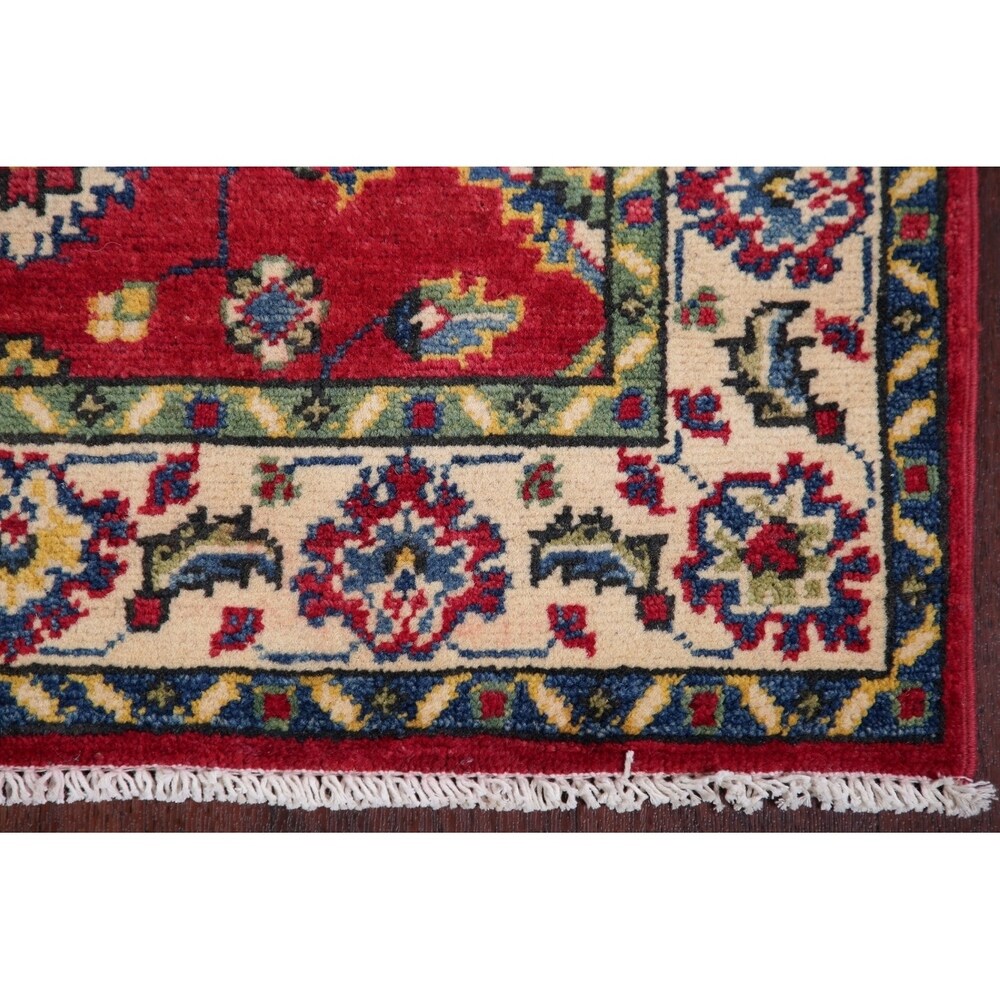 Kazak Oriental Traditional Hand Knotted Wool Pakistani Rug - 9'0" x 2'7" Runner
