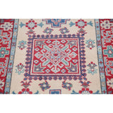 Kazak Oriental Traditional Hand Knotted Wool Pakistani Rug - 9'9" x 2'9" Runner