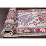 Kazak Oriental Traditional Hand Knotted Wool Pakistani Rug - 9'9" x 2'9" Runner