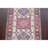 Kazak Oriental Traditional Hand Knotted Wool Pakistani Rug - 9'9" x 2'9" Runner