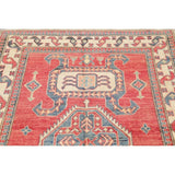 Kazak Pakistani Traditional Oriental Hand Made Area Rug Red - 6'6" x 4'4"