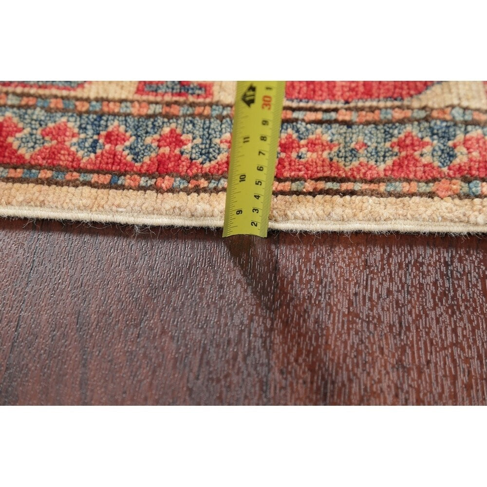 Kazak Pakistani Traditional Oriental Hand Made Area Rug Red - 6'6" x 4'4"