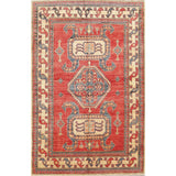 Kazak Pakistani Traditional Oriental Hand Made Area Rug Red - 6'6" x 4'4"