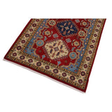 Kazak Stpierre Red/Ivory Wool Rug -3'10 x 6'0 - 3'10" x 6'0"