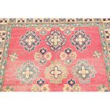 Kazak Traditional Hand Knotted Wool Pakistani Style Oriental Area Rug - 5'5" x 3'3"